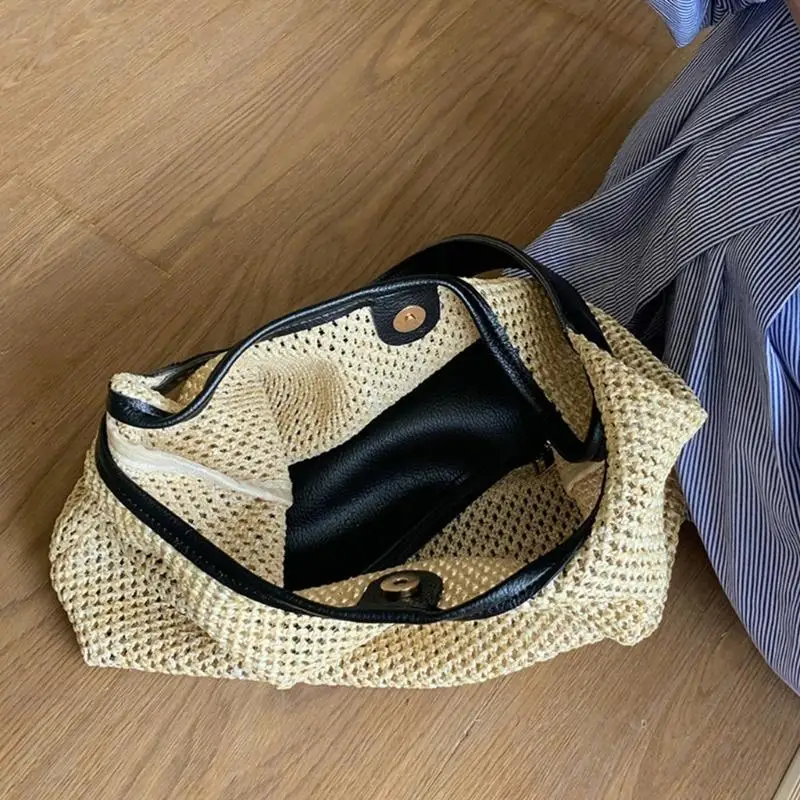 X90D Women Summer Handbags Large Capacity Shoulder Bag Lady Straw Woven Vacation Bag
X90D Women Summer Handbags Large Capacity Shoulder Bag Lady Straw Woven Vacation Bag
