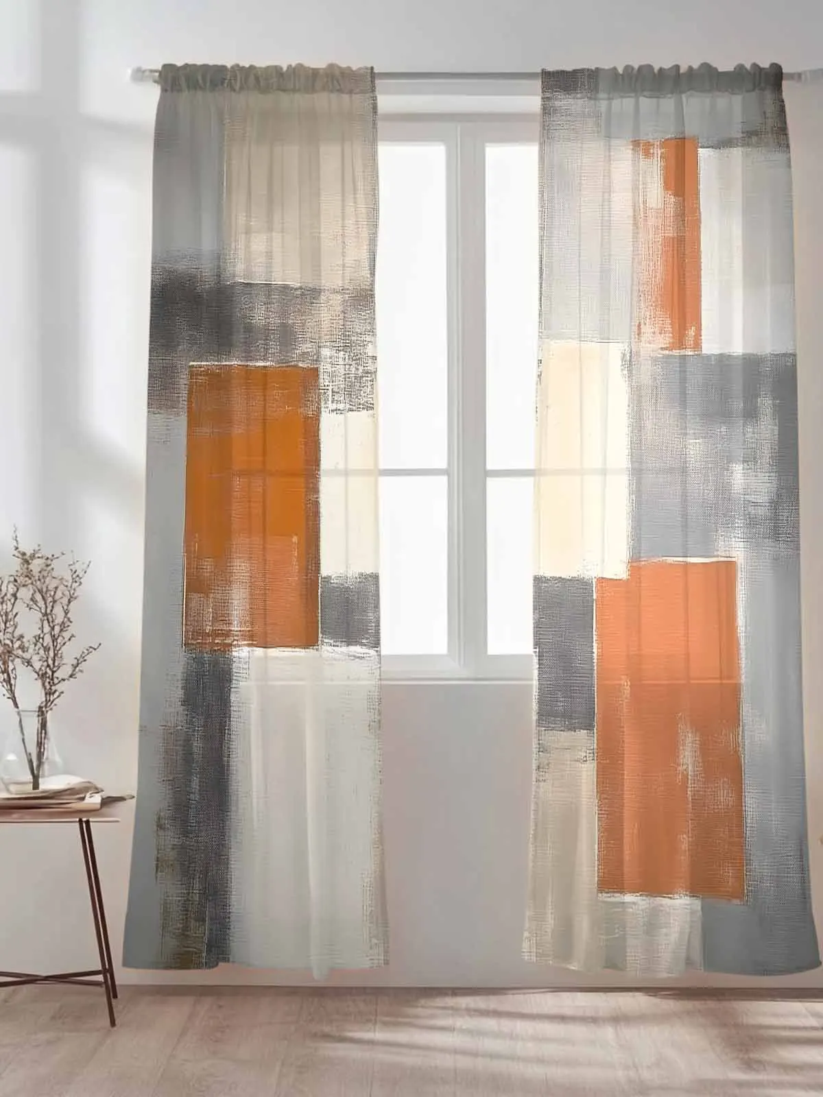 Yellow Grey Abstract Art Geometric Voile Sheer Window Drapes Curtains for Bedroom Living Room
Yellow Grey Abstract Art Geometric Voile Sheer Window Drapes Curtains for Bedroom Living Room
