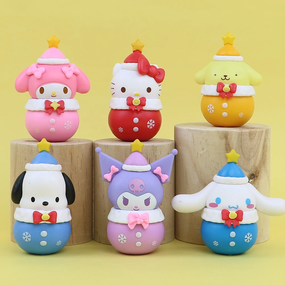 Фигурки Sanrio, игрушки HelloKitty Cinnamoroll Kurumi My Melody, кукла-снеговик, стакан, декоративное украшение, детский рождественский подарок
Фигурки Sanrio, игрушки HelloKitty Cinnamoroll Kurumi My Melody, кукла-снеговик, стакан, декоративное украшение, детский рождественский подарок