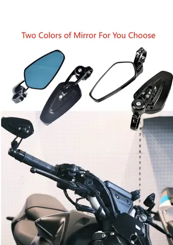 Motorcycle Rearview Mirrors For YAMAHA MT 07 09 MT07 MT09 MT10 SP XSR700 XSR900 FZ07 MT-10 MT-07 Handlebar End Side Mirror