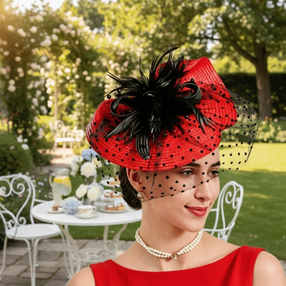 Polka Dot Fascinator Hat Soft Feather Vintage Design Derby Headpiece Easy Wear Multi Colors Party Hairwear Retro Ladies
Polka Dot Fascinator Hat Soft Feather Vintage Design Derby Headpiece Easy Wear Multi Colors Party Hairwear Retro Ladies
