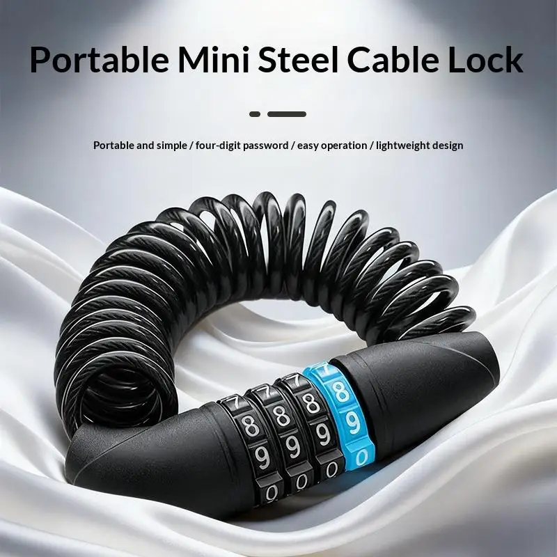 Motorcycle Bicycle Anti-Theft Chain 4-Digit Password Combination Helmet Lock Safety Portable Cable Lock Durable Wire Rope
Motorcycle Bicycle Anti-Theft Chain 4-Digit Password Combination Helmet Lock Safety Portable Cable Lock Durable Wire Rope