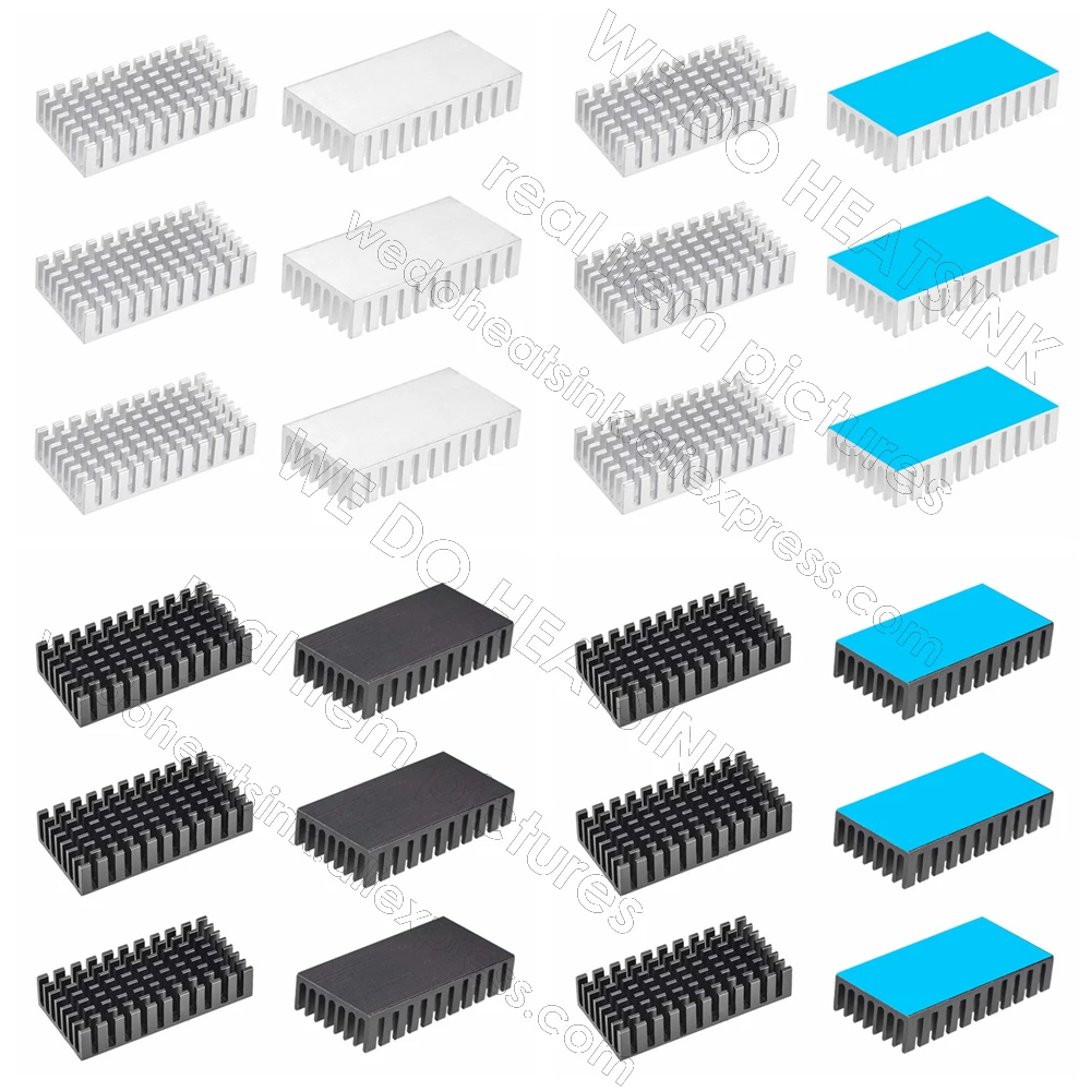 Aluminum Heatsink 50x25x10mm / 1.97x0.98x0.39" White / Black /Blue Anodizd Cooling Fin Heat Sink for PCB Device LM2596 2577 2587
Aluminum Heatsink 50x25x10mm / 1.97x0.98x0.39" White / Black /Blue Anodizd Cooling Fin Heat Sink for PCB Device LM2596 2577 2587