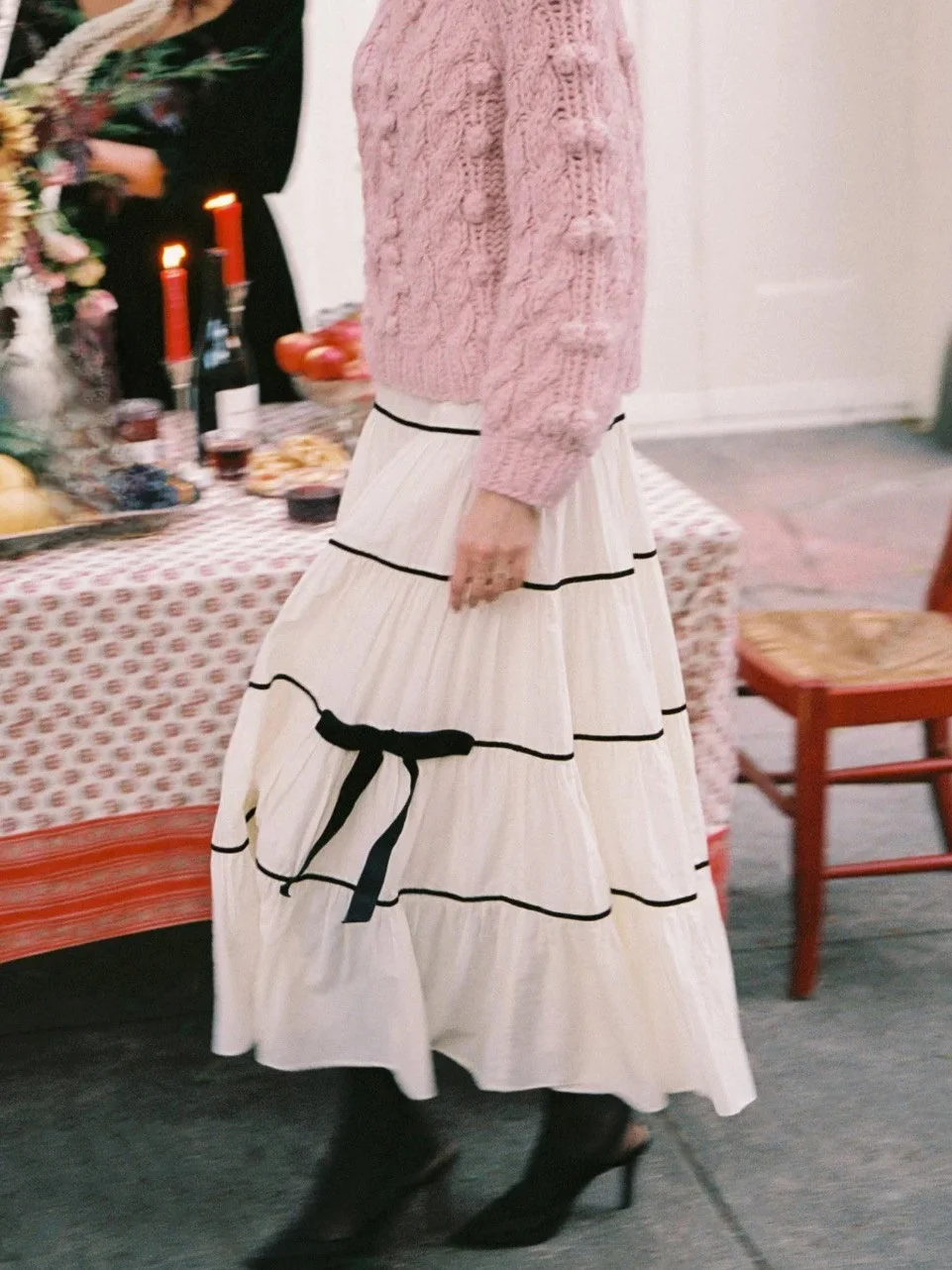 Sweet Knot Decoration Elastic Waist Midi Skirt HEIDD Spring 2026 A-Line Ladies Skirt Standard Version Knot
Sweet Knot Decoration Elastic Waist Midi Skirt HEIDD Spring 2026 A-Line Ladies Skirt Standard Version Knot