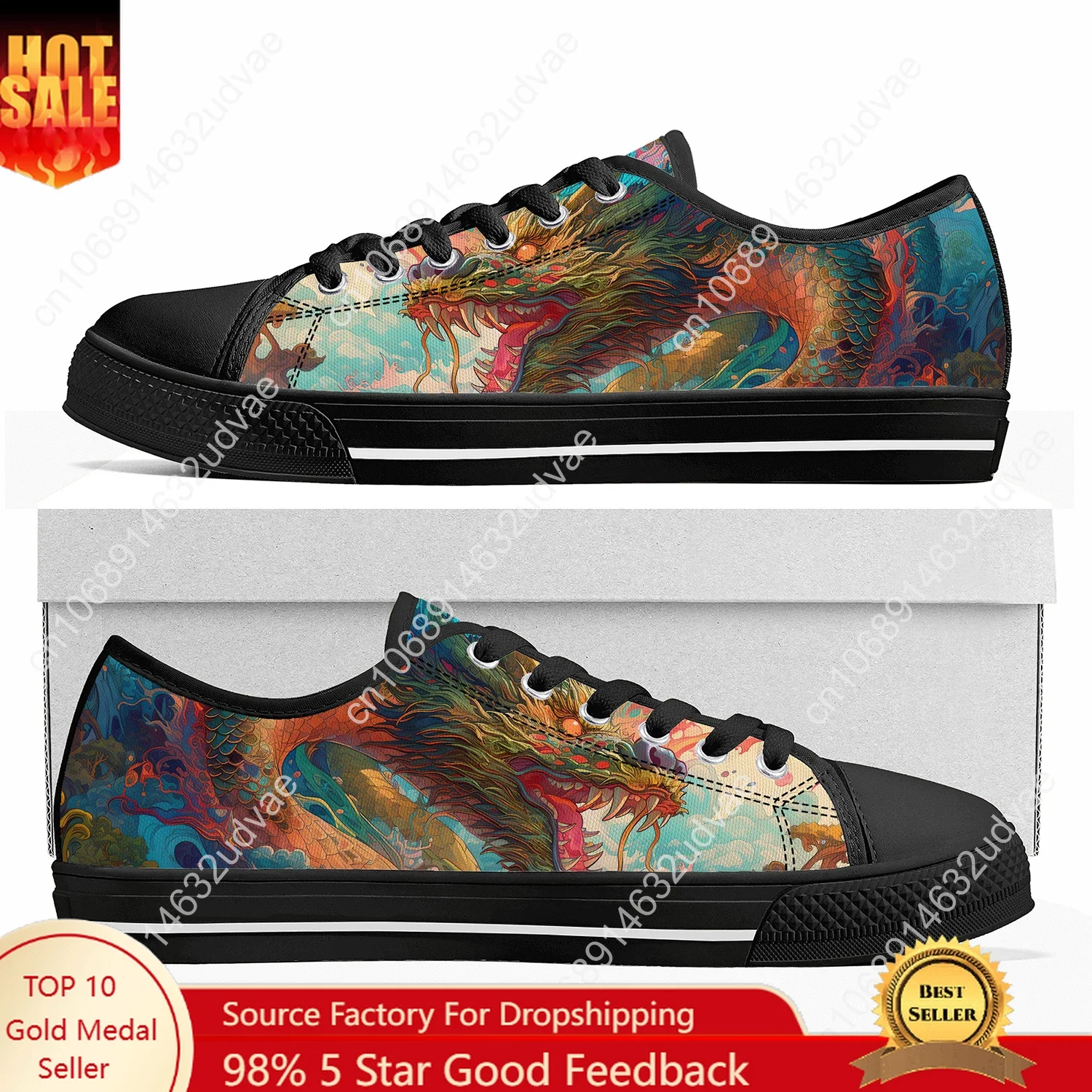 Chinese Dragon Low Top Shoes Men Women Teenager Sneakers Canvas High Quality Sneaker Casual Customized Couple Shoe Black Sole
Chinese Dragon Low Top Shoes Men Women Teenager Sneakers Canvas High Quality Sneaker Casual Customized Couple Shoe Black Sole