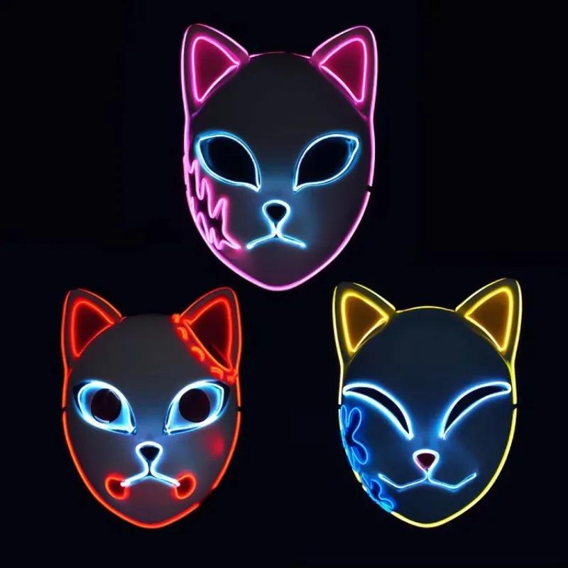 Glowing LED Cat Mask Luminous Face Mask For Halloween Party Festival Rave Costume Prop Fun Night Club Wear
Glowing LED Cat Mask Luminous Face Mask For Halloween Party Festival Rave Costume Prop Fun Night Club Wear