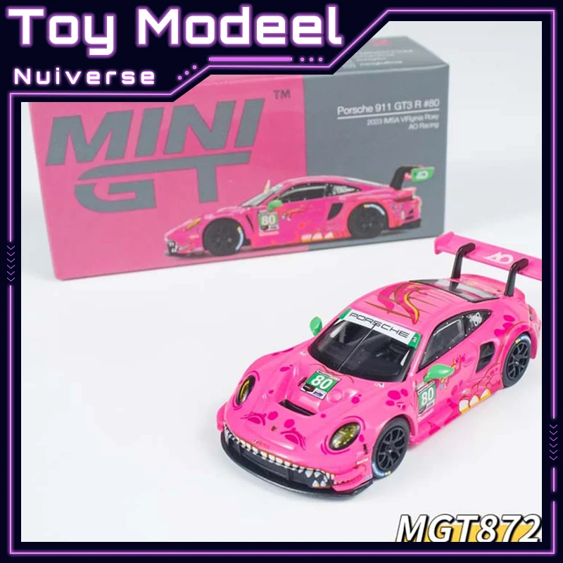 MINIGT 1/64 Porsche 911 GT3 R # Модель автомобиля 80 AO MGT872 «Розовый Дракон», литая под давлением, коллекционная игрушка для детей и мальчиков, идеальный подарок
MINIGT 1/64 Porsche 911 GT3 R # Модель автомобиля 80 AO MGT872 «Розовый Дракон», литая под давлением, коллекционная игрушка для детей и мальчиков, идеальный подарок