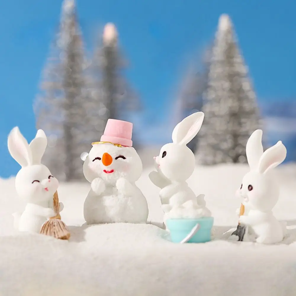 Figurines Miniature Cute Christmas Rabbit Micro Landscape Snowman Bunny Ornament Desk Accessories For Home Decoration Kids Gifts
Figurines Miniature Cute Christmas Rabbit Micro Landscape Snowman Bunny Ornament Desk Accessories For Home Decoration Kids Gifts