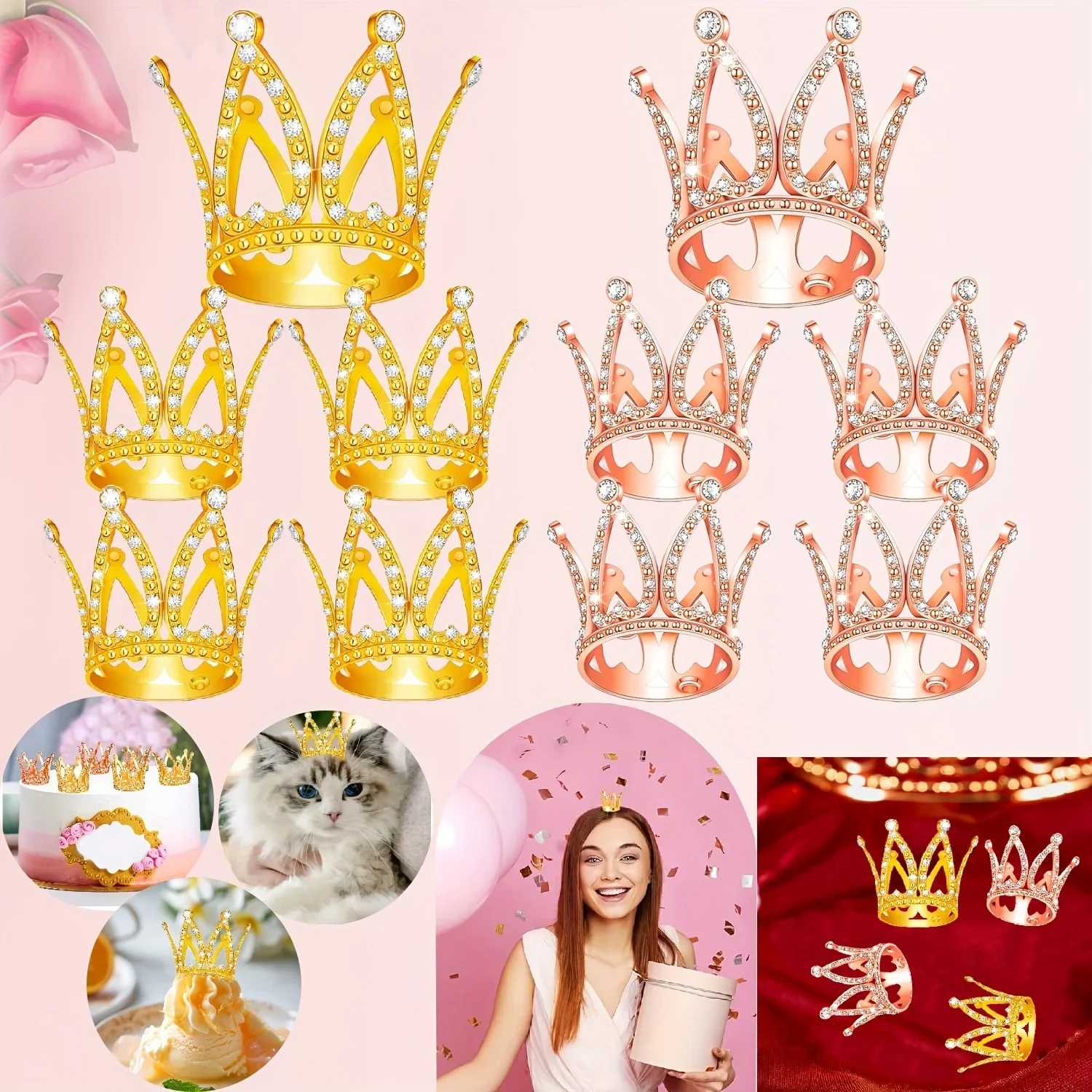 Mini Crown Cake Decoration Pearl Tiara Gold Silver Crowns Cake Topper for Children Hair Ornaments Wedding Birthday Party
Mini Crown Cake Decoration Pearl Tiara Gold Silver Crowns Cake Topper for Children Hair Ornaments Wedding Birthday Party