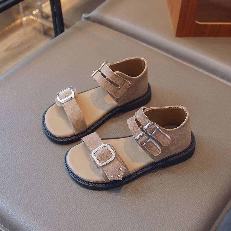 Girls Buckle Strap Leather Sandals 2026 New Summer Toddler Barefoot Sandals Non-slip Simple Retro Style School Outdoor Footwear
Girls Buckle Strap Leather Sandals 2026 New Summer Toddler Barefoot Sandals Non-slip Simple Retro Style School Outdoor Footwear