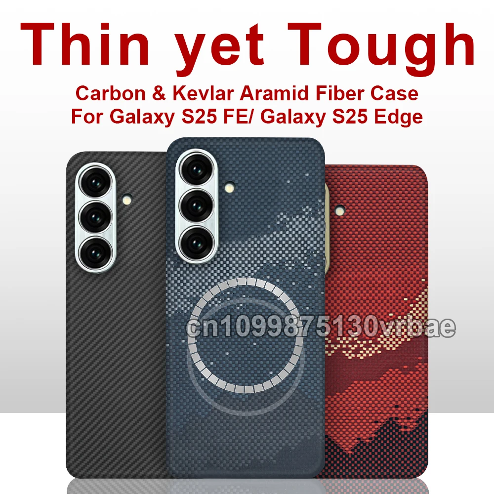 Strong Magnetic For galaxy s25 edge/galaxy s25 fe Case Thin Magnetic Aramid Carbon Fiber Cover Kevlar Case Shockproof Protective
Strong Magnetic For galaxy s25 edge/galaxy s25 fe Case Thin Magnetic Aramid Carbon Fiber Cover Kevlar Case Shockproof Protective