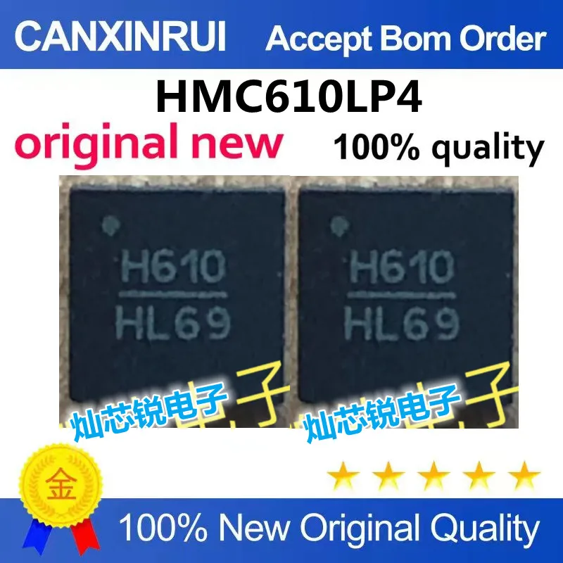 HMC610LP4 silk-screen H610 brand new original genuine product, quality assurance.
HMC610LP4 silk-screen H610 brand new original genuine product, quality assurance.