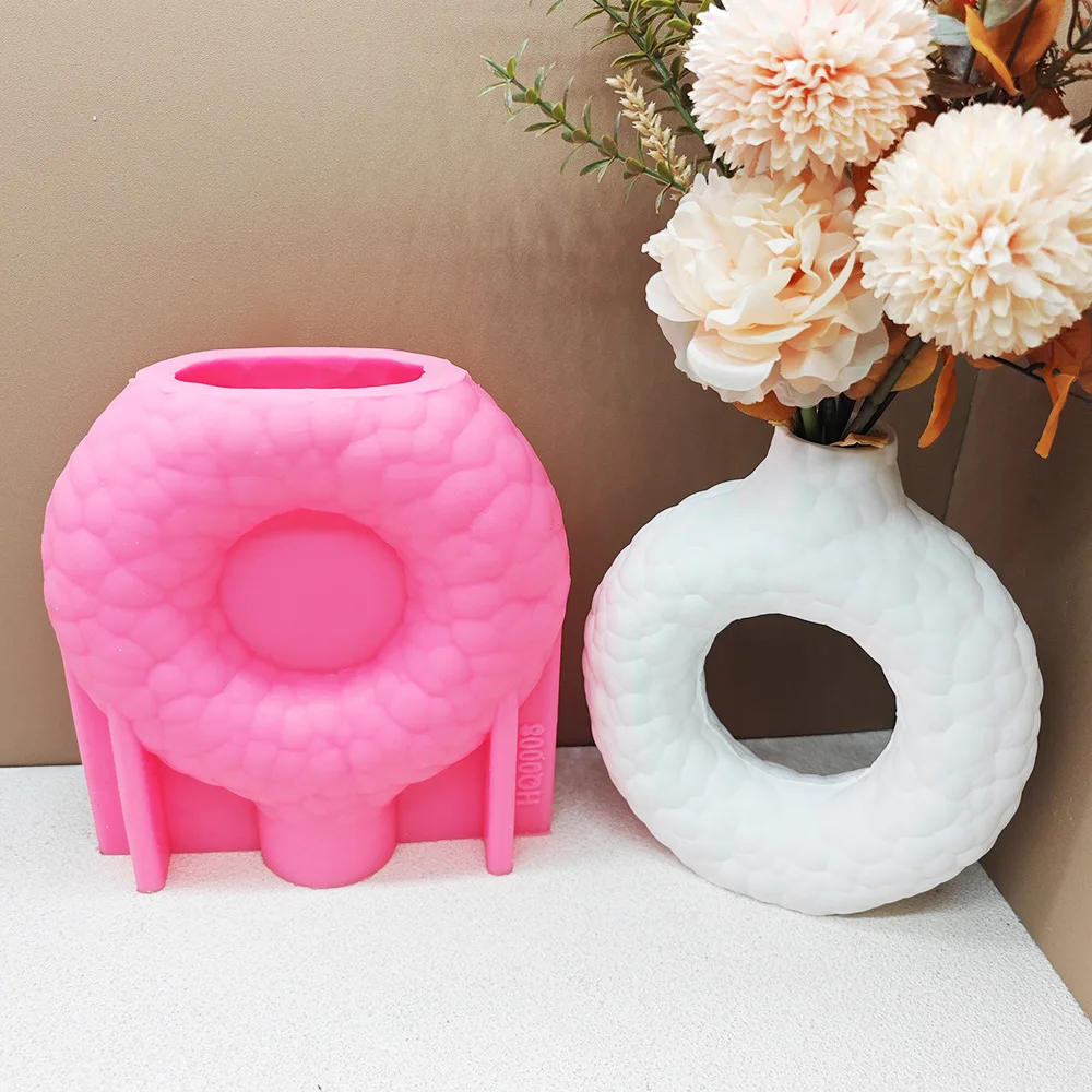 New Ideas Circle Vase Moulds Flower Pot Silicone Mold Plaster Concrete Mold Candle Pen Holder Mold Cement Clay Resin Mould
New Ideas Circle Vase Moulds Flower Pot Silicone Mold Plaster Concrete Mold Candle Pen Holder Mold Cement Clay Resin Mould