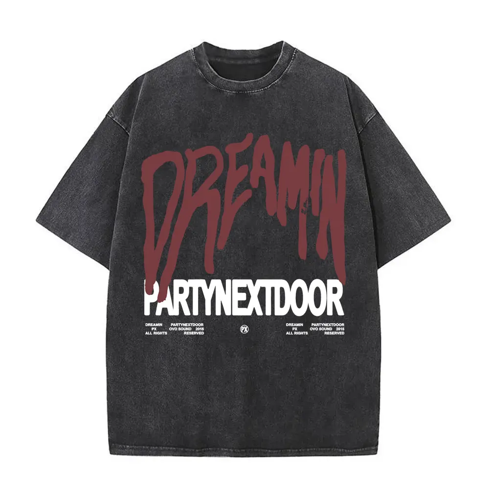 Washed Vintage Partynextdoor Dreamin Album Graphic T-shirt Men Women Hip Hop Fashion Trend T Shirts Male Cotton Oversized Tshirt
Washed Vintage Partynextdoor Dreamin Album Graphic T-shirt Men Women Hip Hop Fashion Trend T Shirts Male Cotton Oversized Tshirt