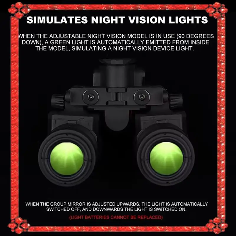24-Hour Delivery An/PVS31 Dual-Tube Binocular Night Vision Goggles Dummy Props Helmet Accessories Model For Cosplay
24-Hour Delivery An/PVS31 Dual-Tube Binocular Night Vision Goggles Dummy Props Helmet Accessories Model For Cosplay