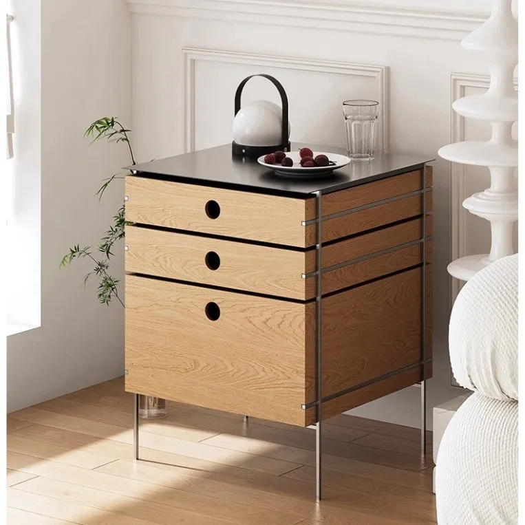 Log small apartment bedroom bedside table Bauhaus storage cabinet stainless steel solid wood locker medieval floor
Log small apartment bedroom bedside table Bauhaus storage cabinet stainless steel solid wood locker medieval floor