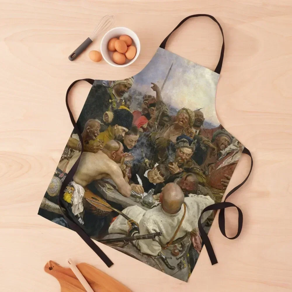 The Reply of the Zaporozhian Cossacks to Sultan Mahmoud IV - Ilya Repin Apron carpenter For Kitchen home women Kitchenware Apron
The Reply of the Zaporozhian Cossacks to Sultan Mahmoud IV - Ilya Repin Apron carpenter For Kitchen home women Kitchenware Apron