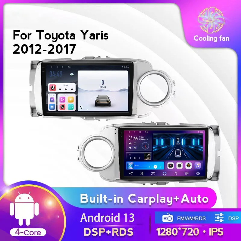 9" 4+64GB For Toyota Yaris 2012-2017 Car Stereo Radio Apple Carplay Android 13 Head Unit FM BT GPS
9" 4+64GB For Toyota Yaris 2012-2017 Car Stereo Radio Apple Carplay Android 13 Head Unit FM BT GPS