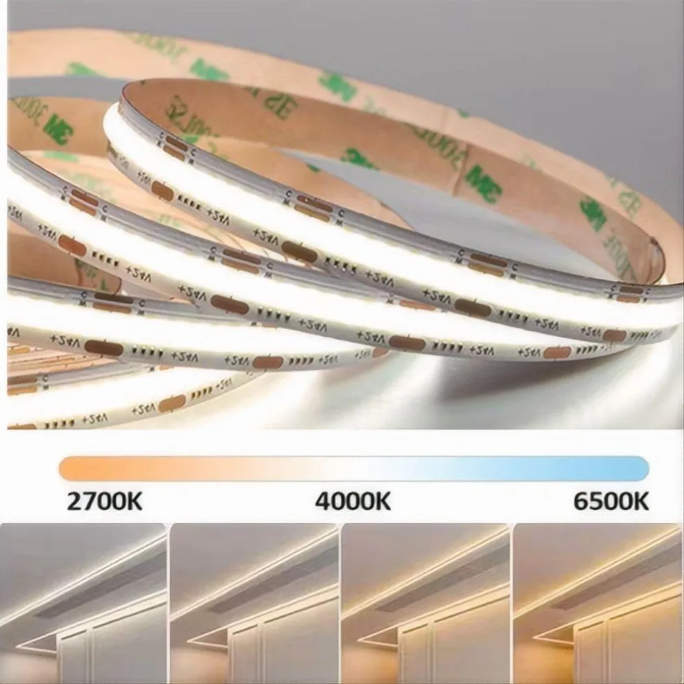 5m 6m 8m 10m Indoor LED Strips Lights Decoration COB LEDS 608PCS/M Color Adjustment CCT Warm White/Natural White /cool white
5m 6m 8m 10m Indoor LED Strips Lights Decoration COB LEDS 608PCS/M Color Adjustment CCT Warm White/Natural White /cool white