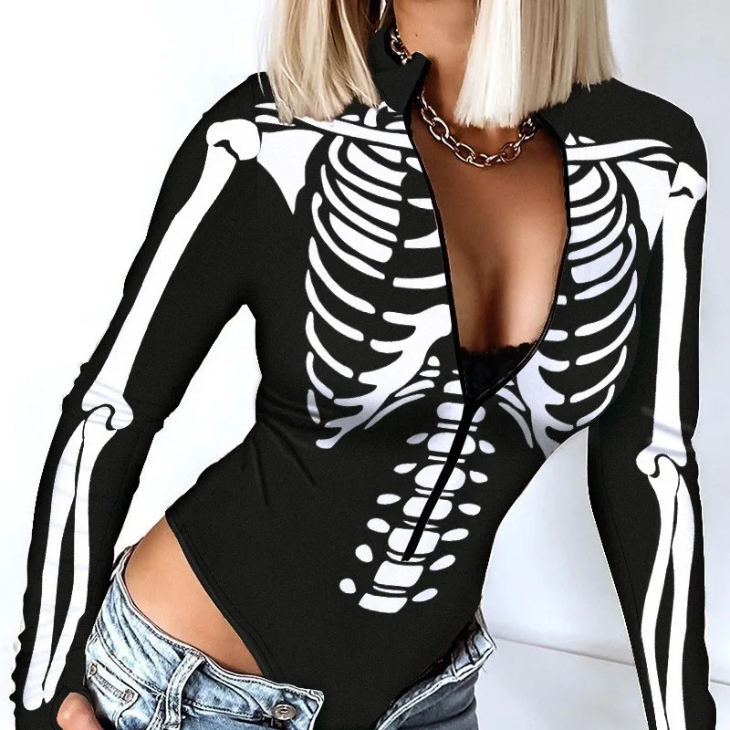 2024 Early Autumn Temperament Women's Clothing Halloween Printed Onesie Slim And Fashionable Elegant Style Exquisite Pattern
2024 Early Autumn Temperament Women's Clothing Halloween Printed Onesie Slim And Fashionable Elegant Style Exquisite Pattern