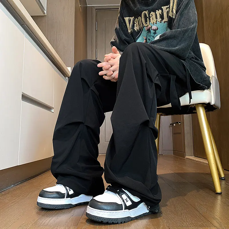 American Sle Men's Workwear Pants Straight Leg Loose Fit Casual Long Trousers Spring Autumn Seasonal Youth Faion Trend
American Sle Men's Workwear Pants Straight Leg Loose Fit Casual Long Trousers Spring Autumn Seasonal Youth Faion Trend