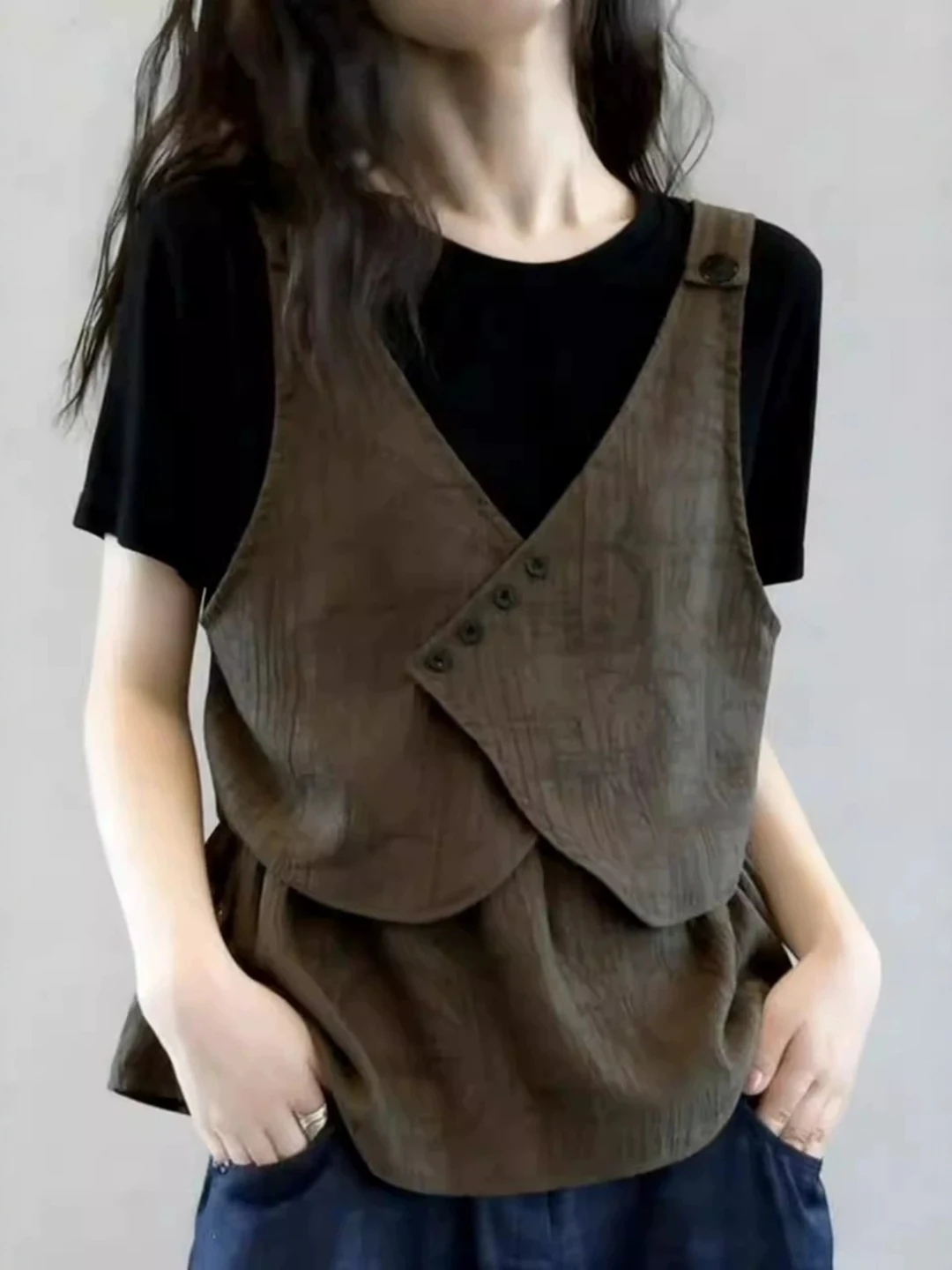 Slimming Splice Shoulder Fashion Short Sleeve Shirt Women Casual Summer plus Size Beautiful Stylish Leisure Top Korean Style
Slimming Splice Shoulder Fashion Short Sleeve Shirt Women Casual Summer plus Size Beautiful Stylish Leisure Top Korean Style