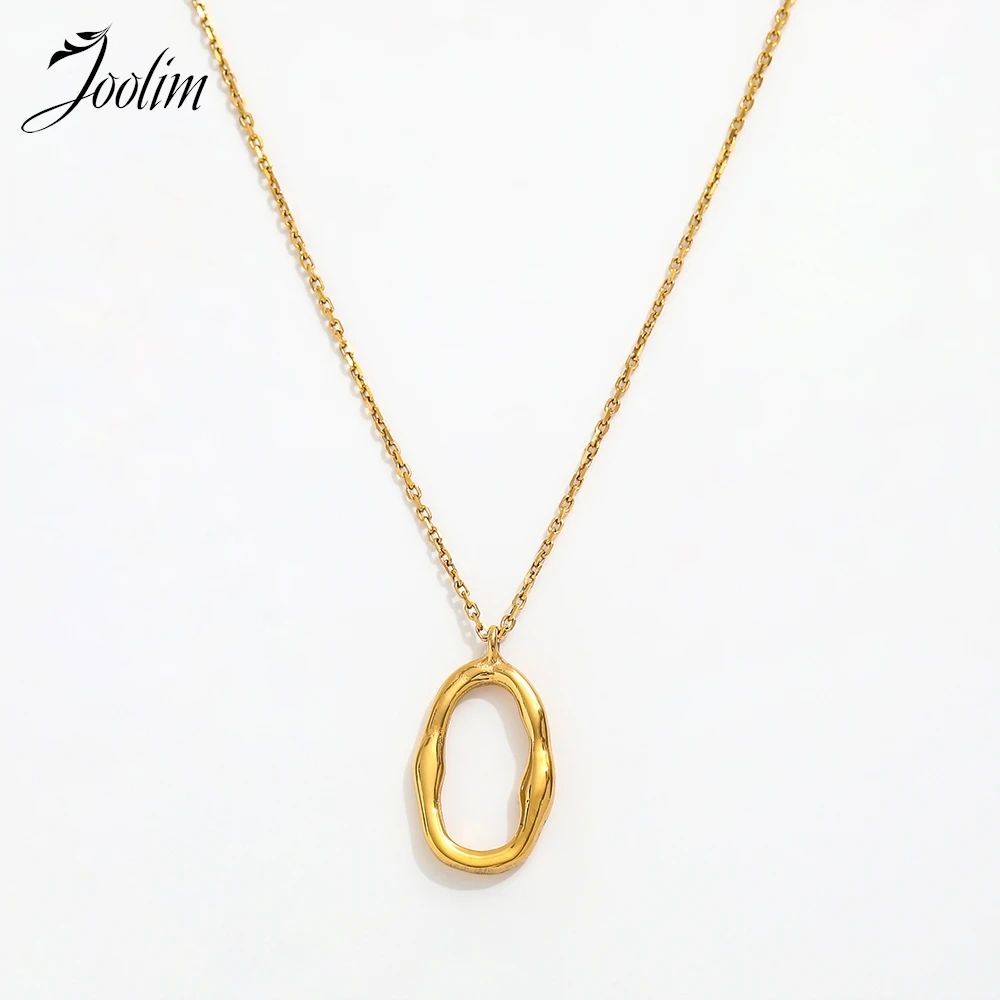 Joolim Jewelry Wholesale Waterproof Trendy Simple Irregular Oval Pendant Sweater Chain Stainless Steel Necklace for Women
Joolim Jewelry Wholesale Waterproof Trendy Simple Irregular Oval Pendant Sweater Chain Stainless Steel Necklace for Women