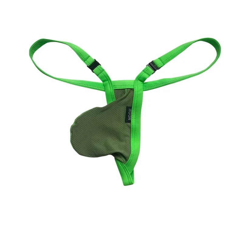 Men's Mesh Breathable Thong Underwear Sexy Bulge Pouch Adjustable T-Back Panties
Men's Mesh Breathable Thong Underwear Sexy Bulge Pouch Adjustable T-Back Panties