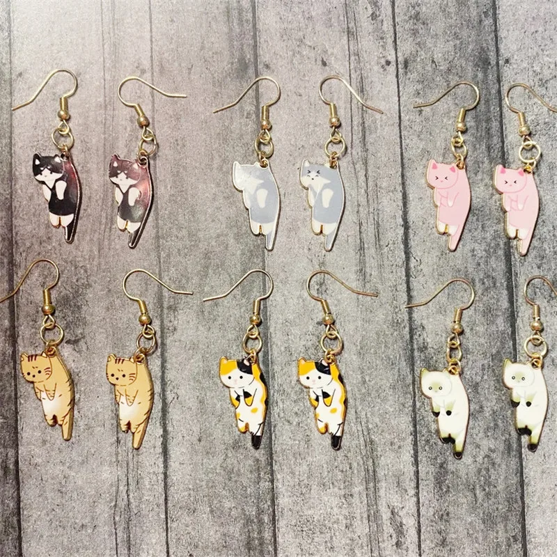 Carrying Cat Pendant Earrings Women's Fashion Alloy Jewelry Interesting Jewelry Personality Aesthetic Jewelry for Him and Her
Carrying Cat Pendant Earrings Women's Fashion Alloy Jewelry Interesting Jewelry Personality Aesthetic Jewelry for Him and Her