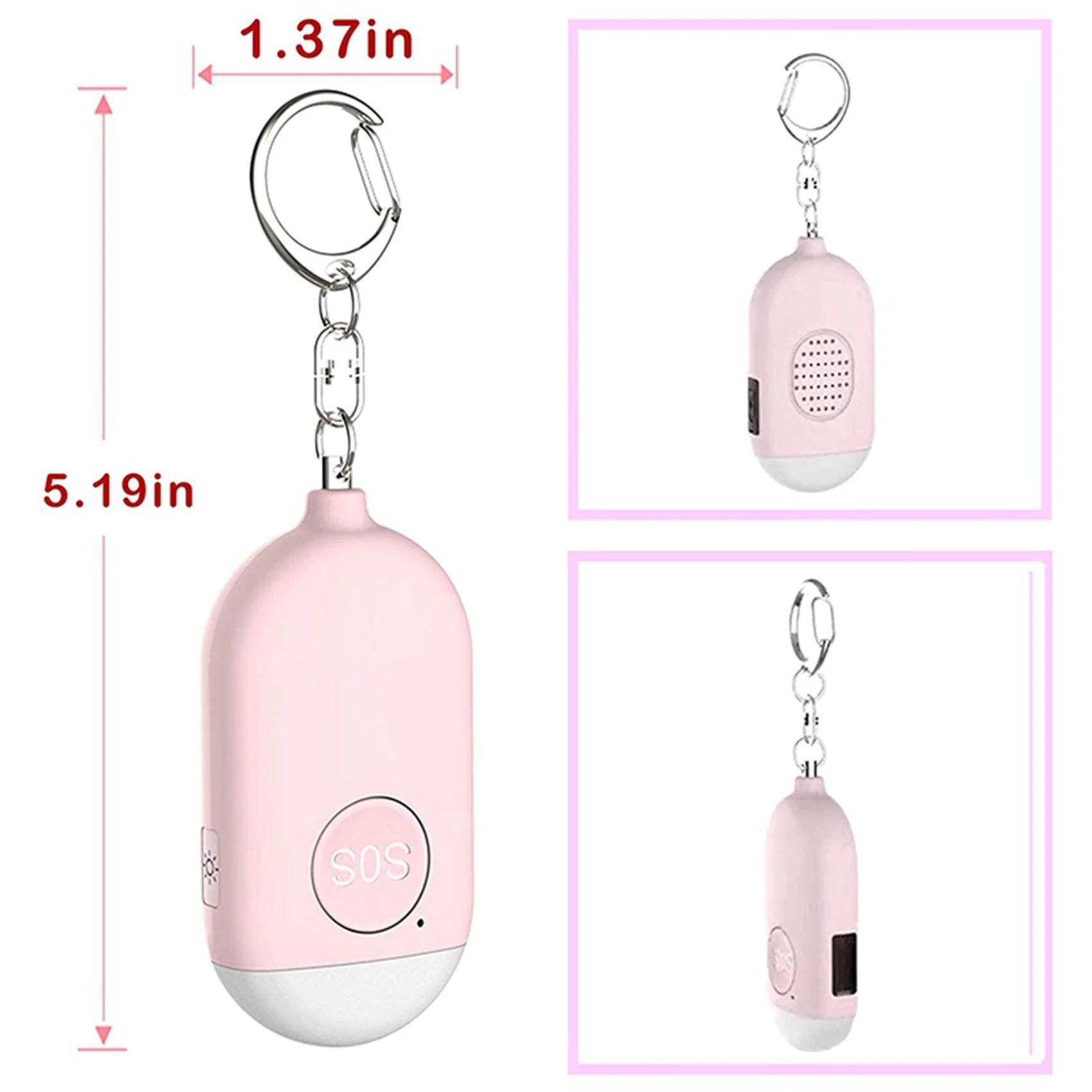 FUFU 2X Personal Alarm Rechargeable Emergency Self Defense SOS Alert Rape Whistle Safety Siren For Women Kids Elders
FUFU 2X Personal Alarm Rechargeable Emergency Self Defense SOS Alert Rape Whistle Safety Siren For Women Kids Elders