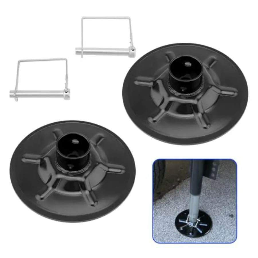 9 Diameter Rear Jack Foot Pads with Attachment Pins for 2 I.D Round Tube Compatible with LC Hall Effect Ground Control 3.0 Blac
9 Diameter Rear Jack Foot Pads with Attachment Pins for 2 I.D Round Tube Compatible with LC Hall Effect Ground Control 3.0 Blac