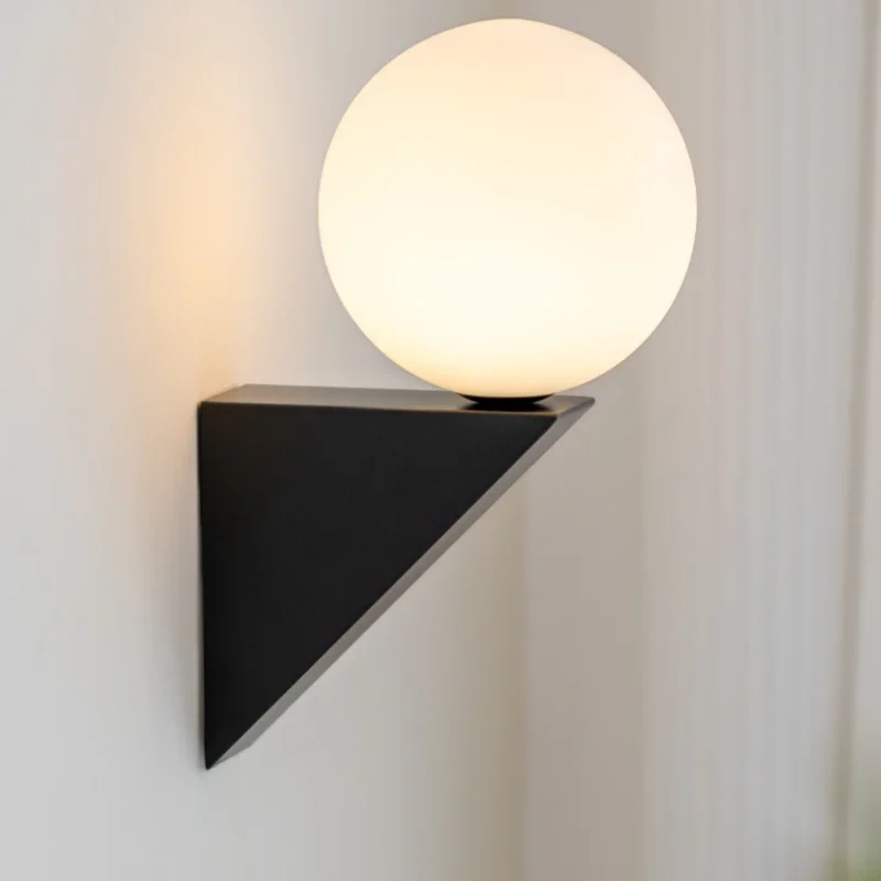 Wall lamp simple living room background wall aisle bedroom bedside lamp glass ball lamp
Wall lamp simple living room background wall aisle bedroom bedside lamp glass ball lamp