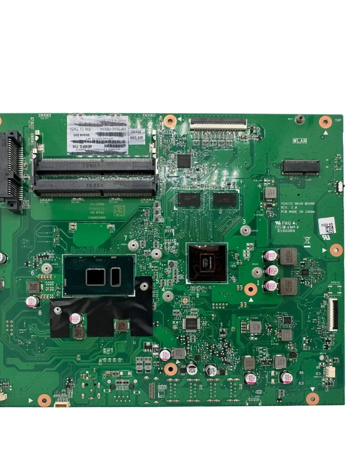 For The Original ASUS V241IC AIO Integrated Main Board Display, Integrated CPU Two Memory Slots
For The Original ASUS V241IC AIO Integrated Main Board Display, Integrated CPU Two Memory Slots