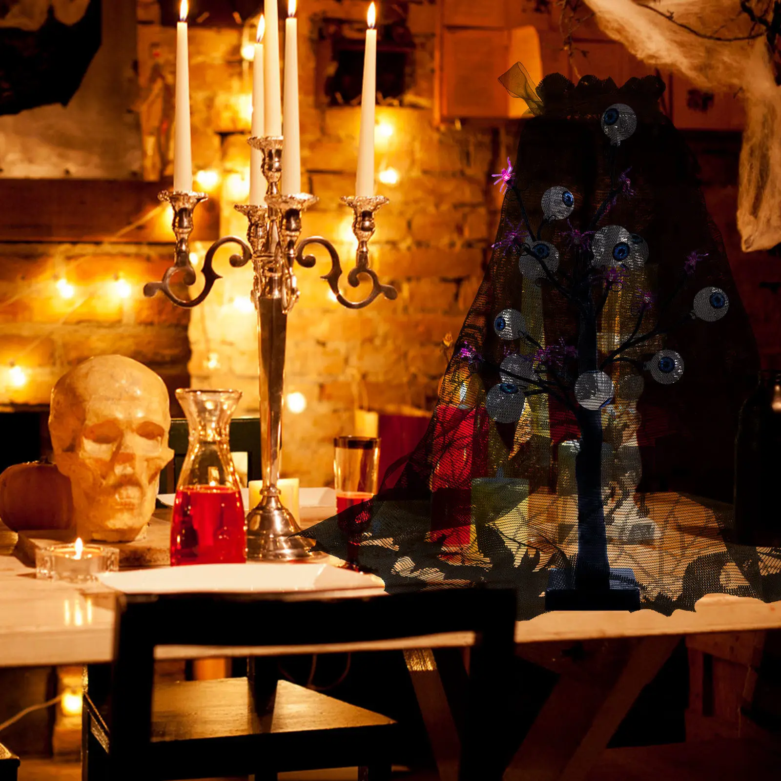 Table Top Items Decorations Spider Spiders Tablecloth Halloween Polyester Towel Cobweb Desktop Lamp Cover
Table Top Items Decorations Spider Spiders Tablecloth Halloween Polyester Towel Cobweb Desktop Lamp Cover