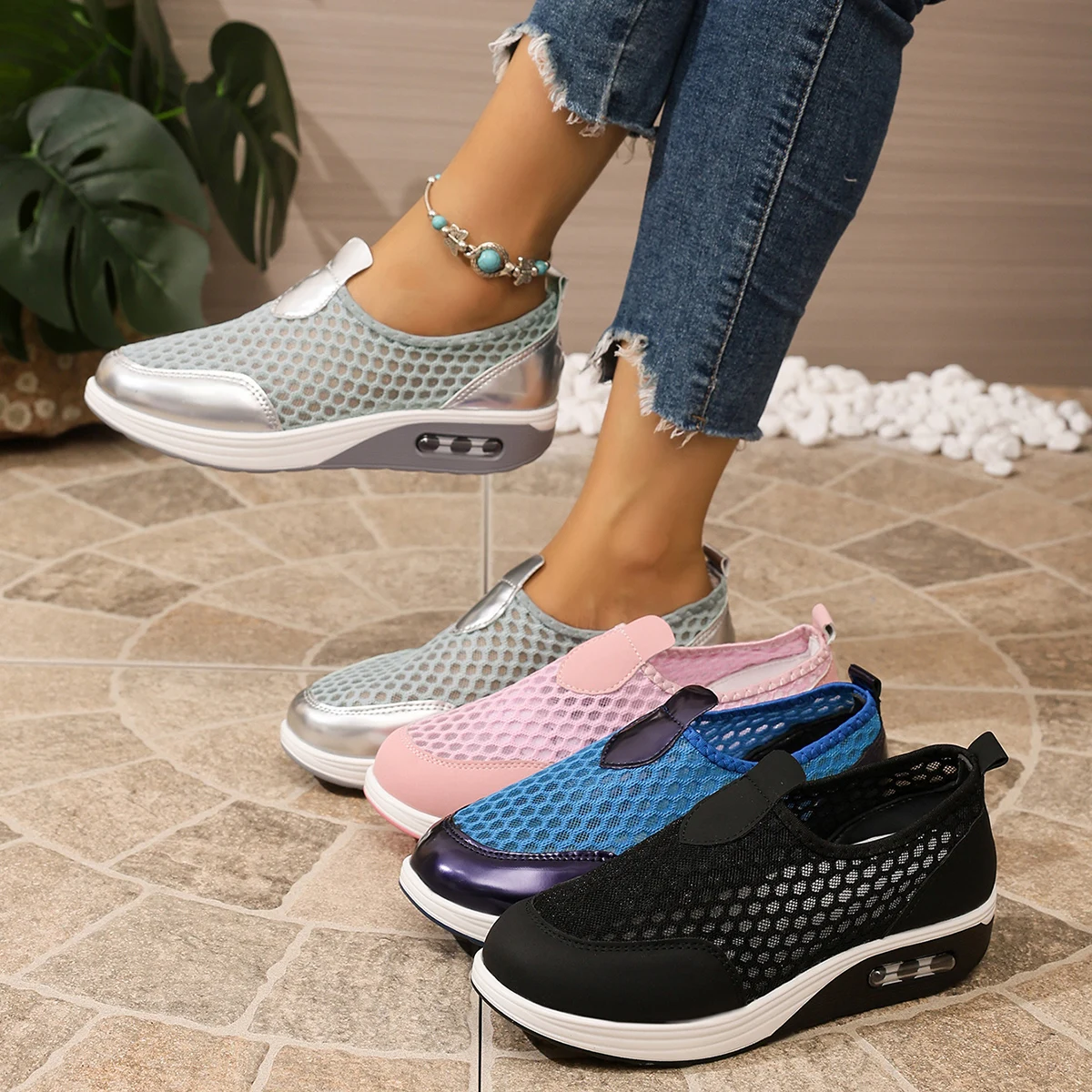 Chaussures d'été pourdécontractées, simples, quatre saisons, légères et solides, chaussures de vente femmes, livraison gratuite
Chaussures d'été pourdécontractées, simples, quatre saisons, légères et solides, chaussures de vente femmes, livraison gratuite