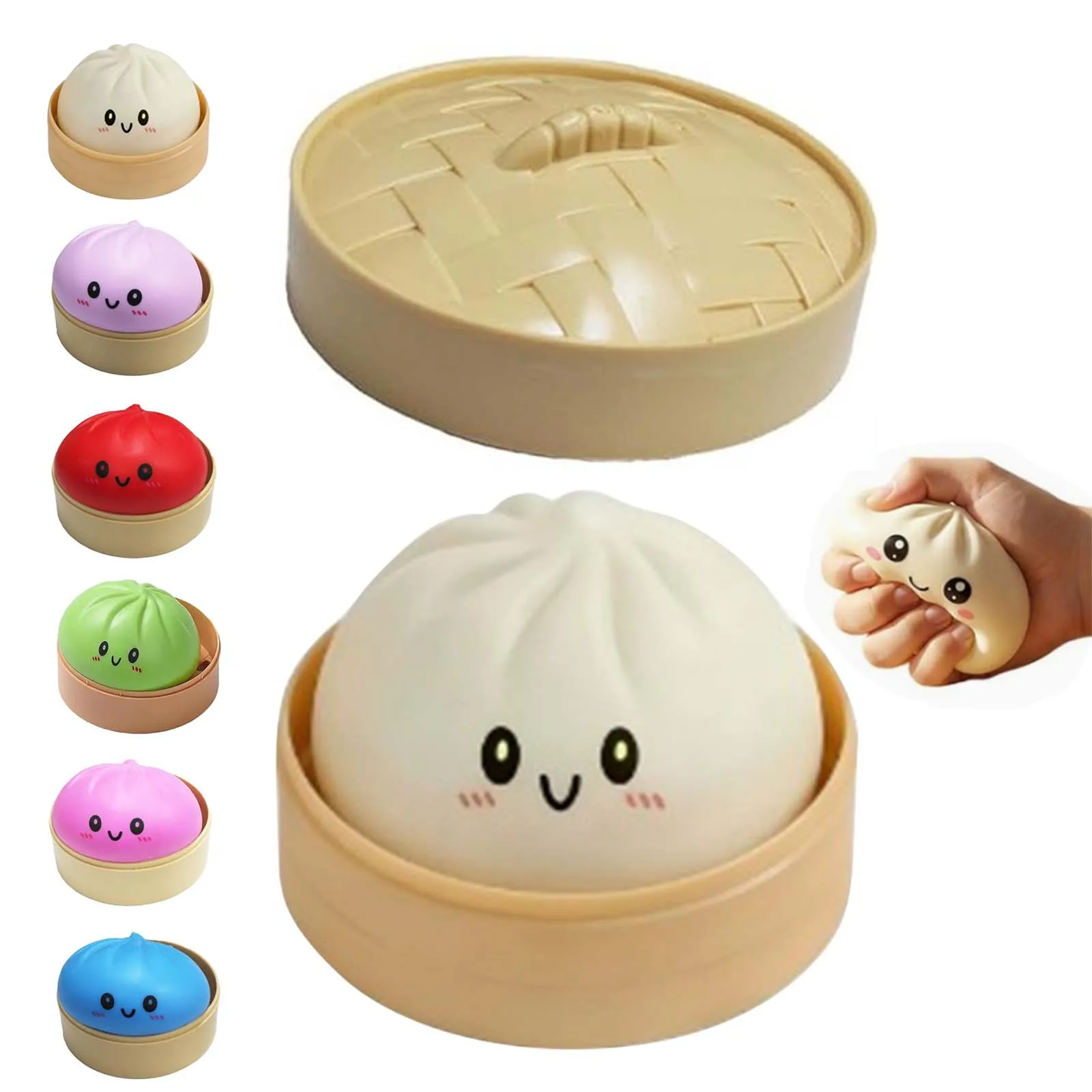 Dumpling Squishy with Steamer Mystery Dumplings Smile Stress Relief Sensory Fidget Toy Soft Squeeze Bun Toy for Adult Boys Girls
Dumpling Squishy with Steamer Mystery Dumplings Smile Stress Relief Sensory Fidget Toy Soft Squeeze Bun Toy for Adult Boys Girls