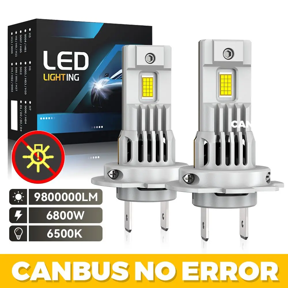 6800W CSP LED Headlight Bulb Wireless 9800000LM Mini H7 For Car Headlamp Auto Diode Lamps Turbo Canbus No Error Led 12V 6500K
6800W CSP LED Headlight Bulb Wireless 9800000LM Mini H7 For Car Headlamp Auto Diode Lamps Turbo Canbus No Error Led 12V 6500K