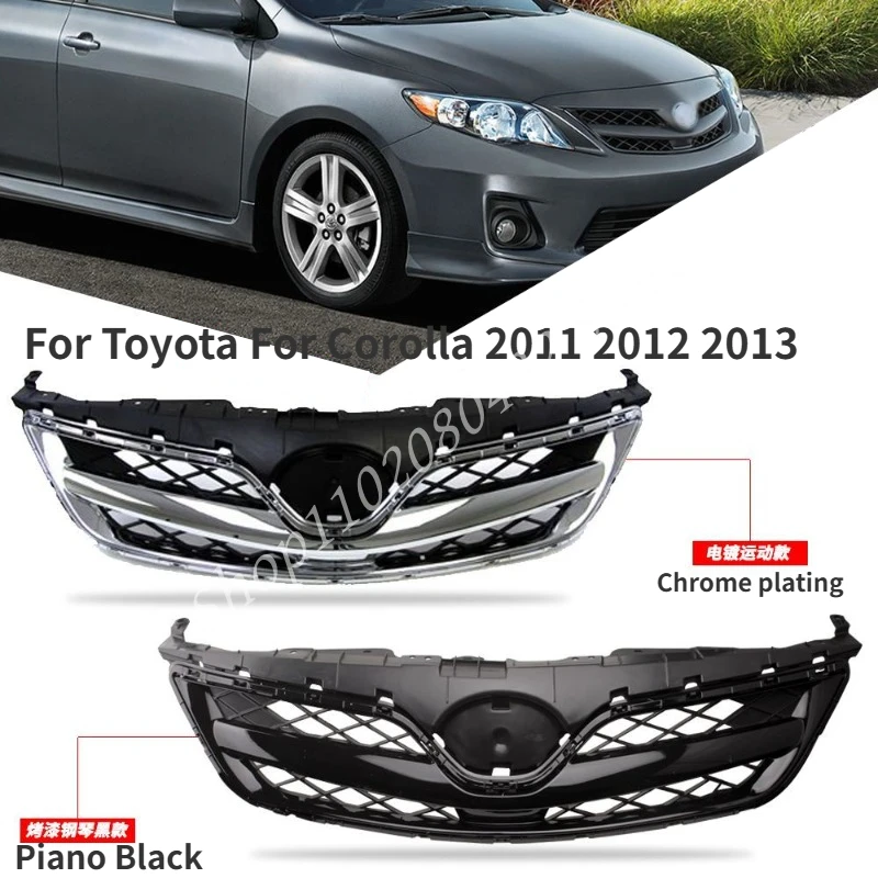 Передний бампер автомобиля, сетчатая решетка, крышка, украшение для Toyota Corolla 2011 2012 2013, передняя гоночная решетка автомобиля, решетка 
Передний бампер автомобиля, сетчатая решетка, крышка, украшение для Toyota Corolla 2011 2012 2013, передняя гоночная решетка автомобиля, решетка