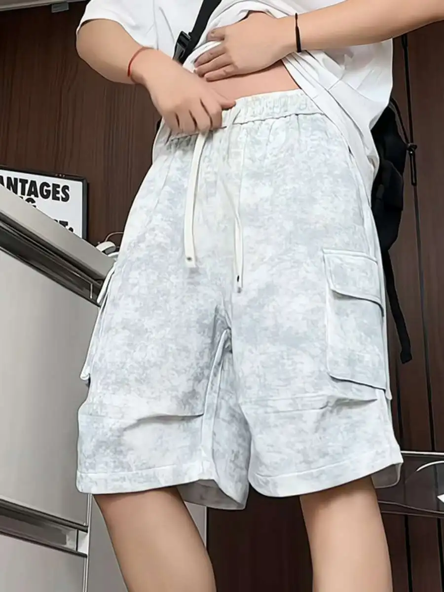 New Summer Men's Casual Workwear orts Faion Multi-ket Mid-Waist Dirtied Dyeing Loose Fit Straight Leg Lightweight Pants
New Summer Men's Casual Workwear orts Faion Multi-ket Mid-Waist Dirtied Dyeing Loose Fit Straight Leg Lightweight Pants