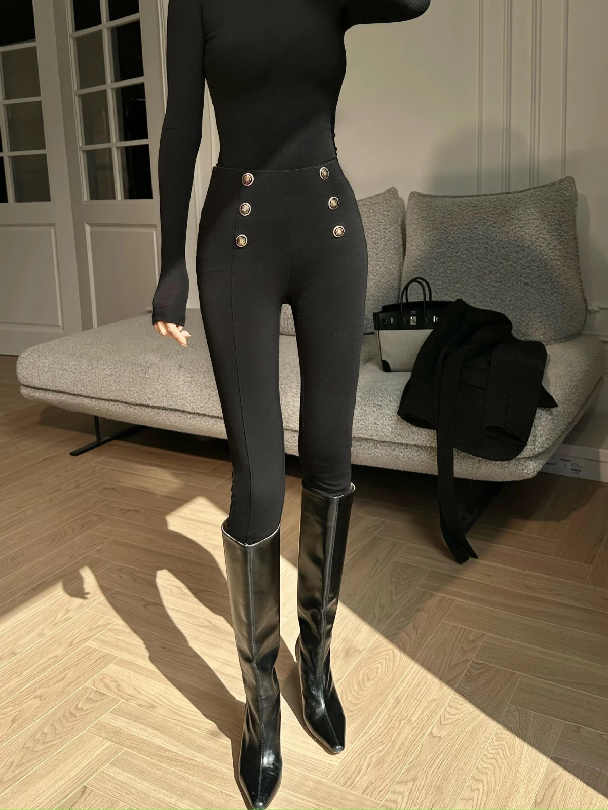 XULU New Roman Cloth Elastic Slimming Pencil Pants High Waist Long Leg Lengthening Bla Versatile Faionable Ladies Trousers
XULU New Roman Cloth Elastic Slimming Pencil Pants High Waist Long Leg Lengthening Bla Versatile Faionable Ladies Trousers