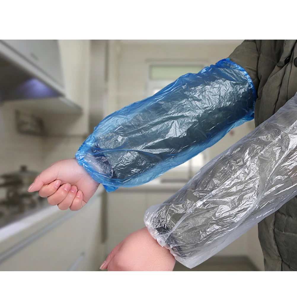 100 Pcs Waterproof Disposable PE Sleeve Covers Elastic Arm for Kitchen Home Use Protective Arm Covers plastic over
100 Pcs Waterproof Disposable PE Sleeve Covers Elastic Arm for Kitchen Home Use Protective Arm Covers plastic over