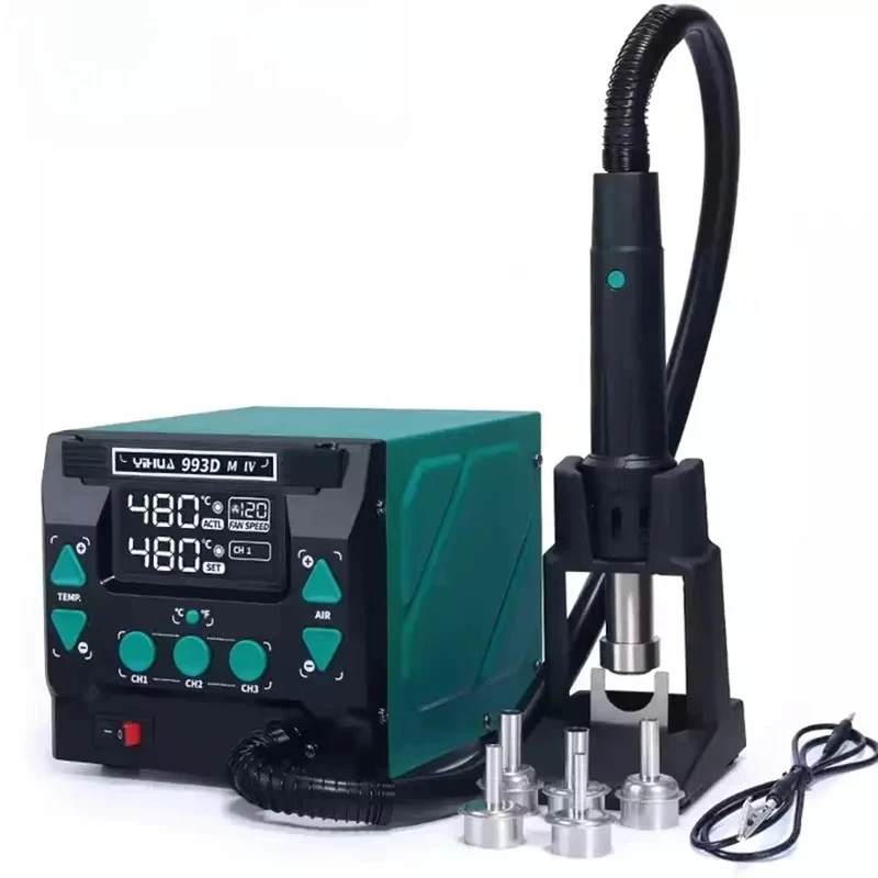 Electronic Repair Welding Equipment, YIHUA993DM-IV One-Key Cold/Hot Air Desoldering Unit for BGA Maintenance
Electronic Repair Welding Equipment, YIHUA993DM-IV One-Key Cold/Hot Air Desoldering Unit for BGA Maintenance