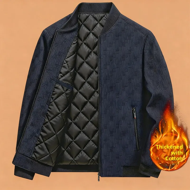 Thiened Cotton Autumn Jaet Men's Dad Sle Coat Middle-Aged And ly Outerwear New Winter Cotton-Padded Men's Coat
Thiened Cotton Autumn Jaet Men's Dad Sle Coat Middle-Aged And ly Outerwear New Winter Cotton-Padded Men's Coat