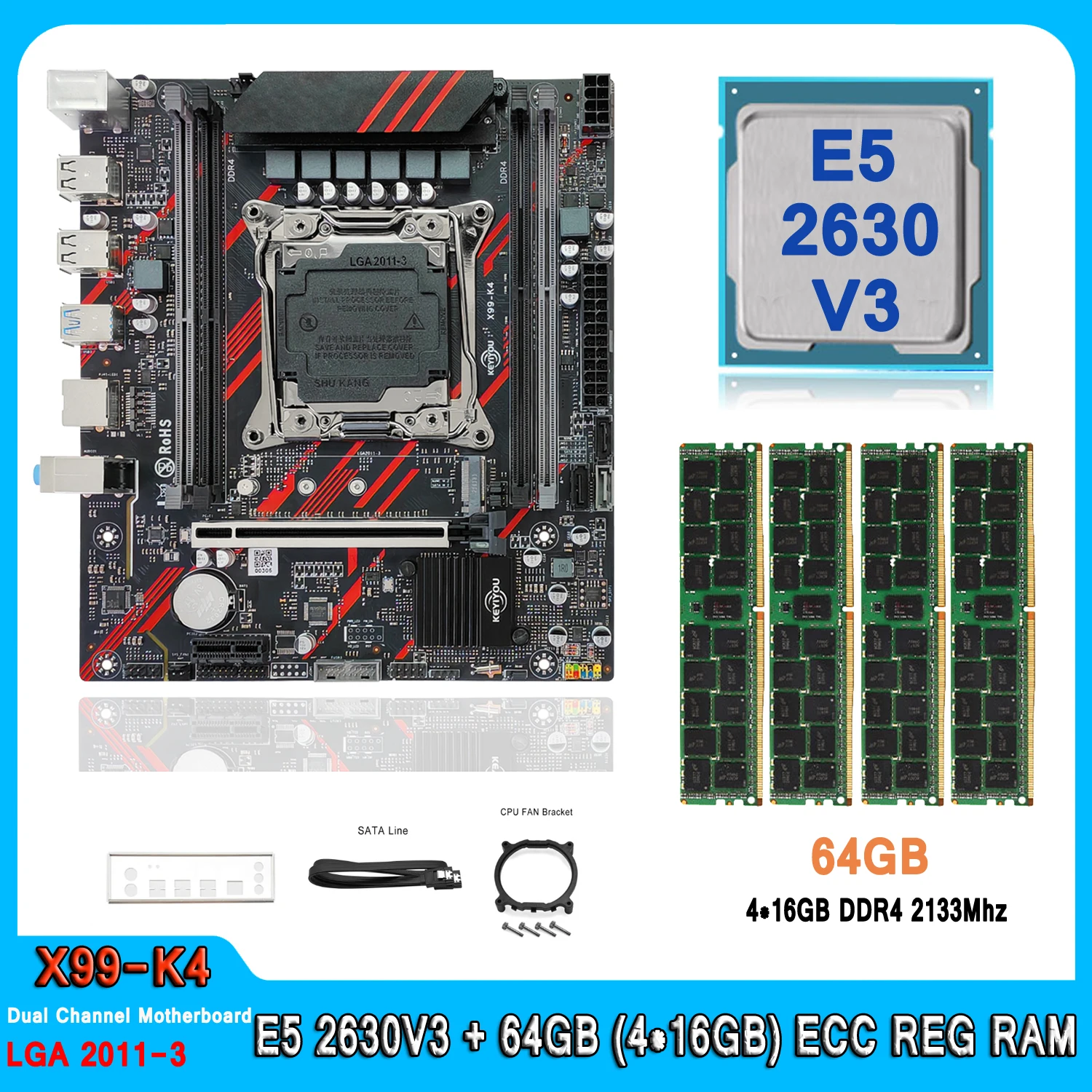 X99 Двухканальный комплект материнской платы LGA 2011 V3 Kit Xeon с процессором E5 2630V3 64 ГБ (4*16 ГБ) DDR4 2133 МГц RAM E5 2630 V3 Материнская плата
X99 Двухканальный комплект материнской платы LGA 2011 V3 Kit Xeon с процессором E5 2630V3 64 ГБ (4*16 ГБ) DDR4 2133 МГц RAM E5 2630 V3 Материнская плата