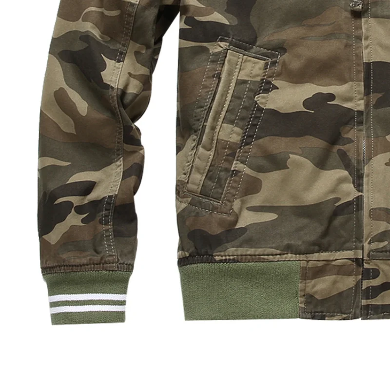 Camouflage Jacket Men Fashion Baseball Collar Windbreaker Pure Cotton Breathable Spring Fall Safari Style Outerwear For
Camouflage Jacket Men Fashion Baseball Collar Windbreaker Pure Cotton Breathable Spring Fall Safari Style Outerwear For