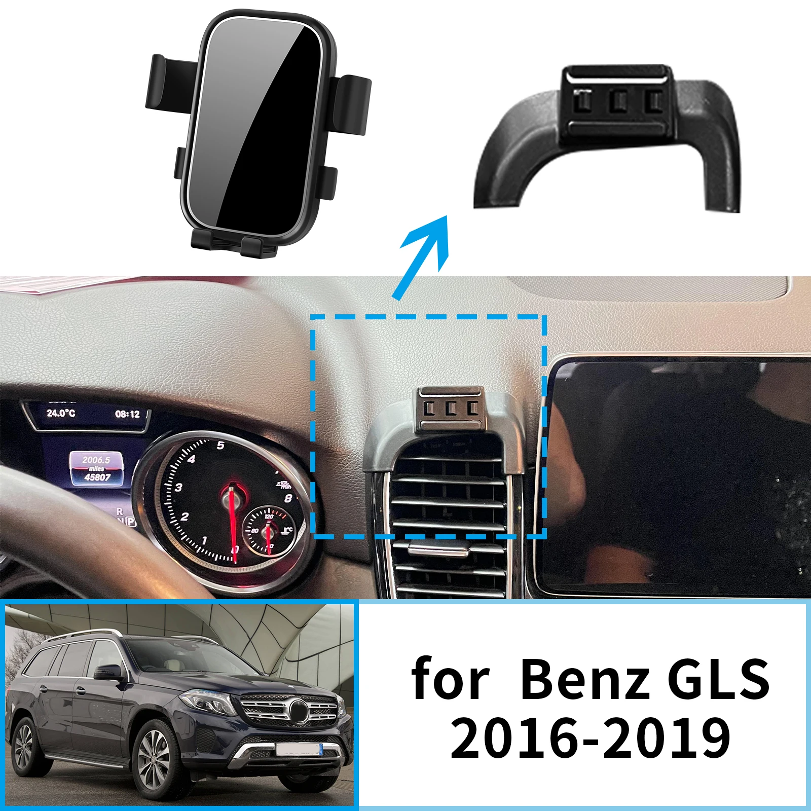Car Mobile Phone Holder for Mercedes Benz GLS X166 2016 2017 2018 2019 Navigation Stand Auto Accessories GPS Bracket
Car Mobile Phone Holder for Mercedes Benz GLS X166 2016 2017 2018 2019 Navigation Stand Auto Accessories GPS Bracket