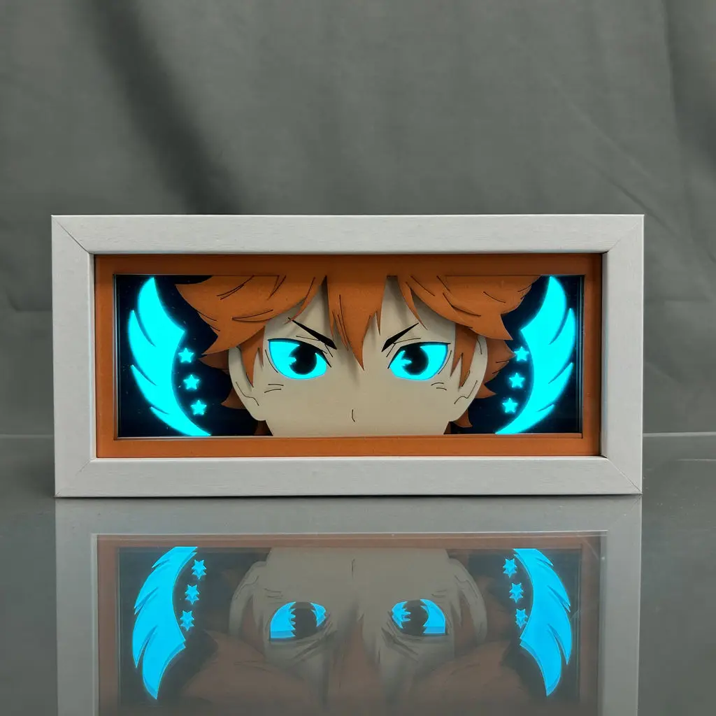 Аниме Haikyuu! Shoyo Hinata, бумажная скульптура, лампа для спальни, ночного искусства, аниме периферийная модель ручной работы, украшение, подарок на день рождения
Аниме Haikyuu! Shoyo Hinata, бумажная скульптура, лампа для спальни, ночного искусства, аниме периферийная модель ручной работы, украшение, подарок на день рождения