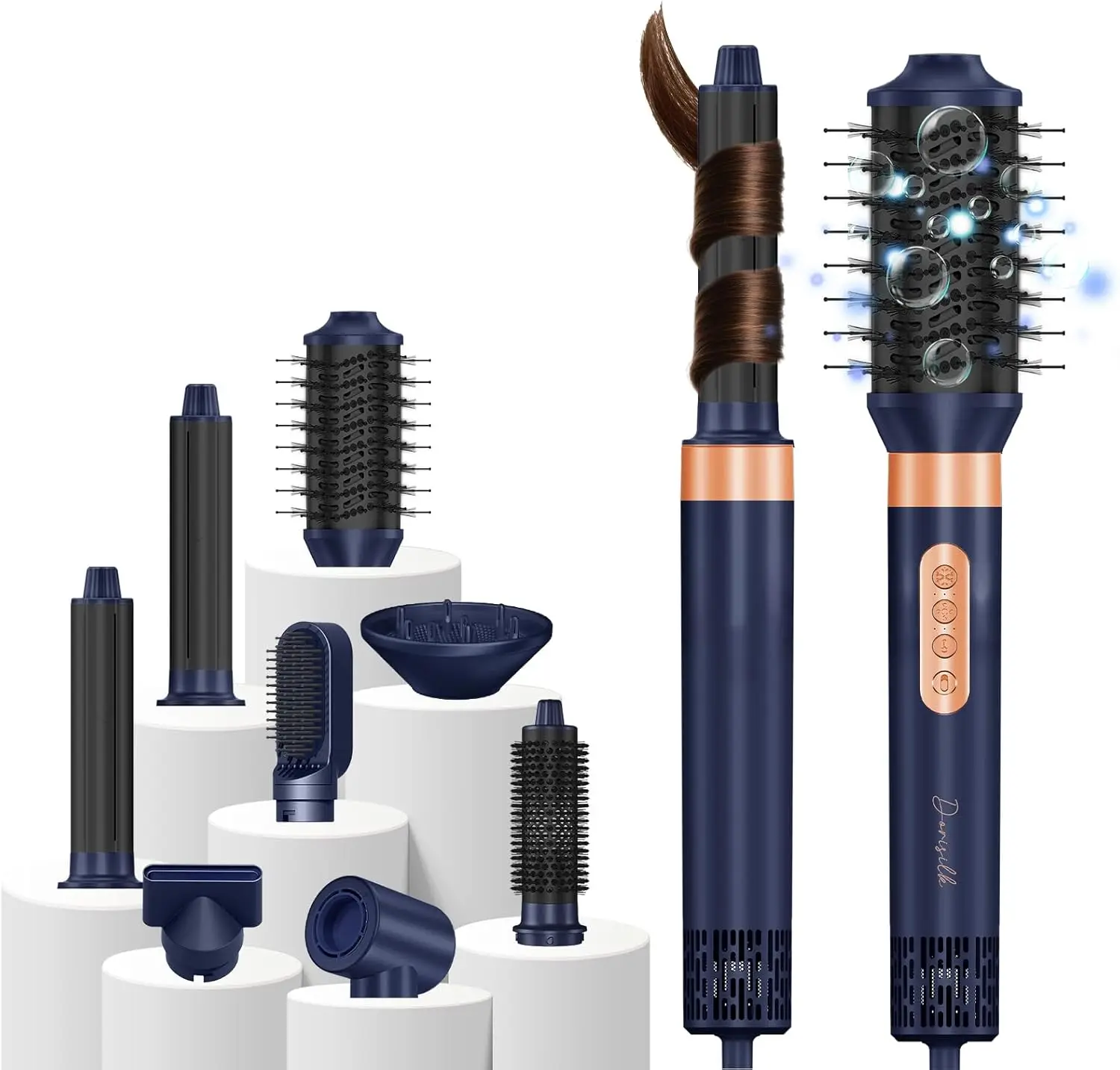8-in-1 Hair Styler & Dryer Brush, 110K RPM High-Speed with Auto Curlers, for Smoothing Straightening Curling Volumizing
8-in-1 Hair Styler & Dryer Brush, 110K RPM High-Speed with Auto Curlers, for Smoothing Straightening Curling Volumizing