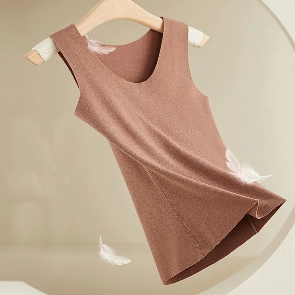 Inside Clothes Solid Color Camisoles German Fleece Tanks Women Vest Self Heating Undershirts Korean Style Bottoming Shirt
Inside Clothes Solid Color Camisoles German Fleece Tanks Women Vest Self Heating Undershirts Korean Style Bottoming Shirt