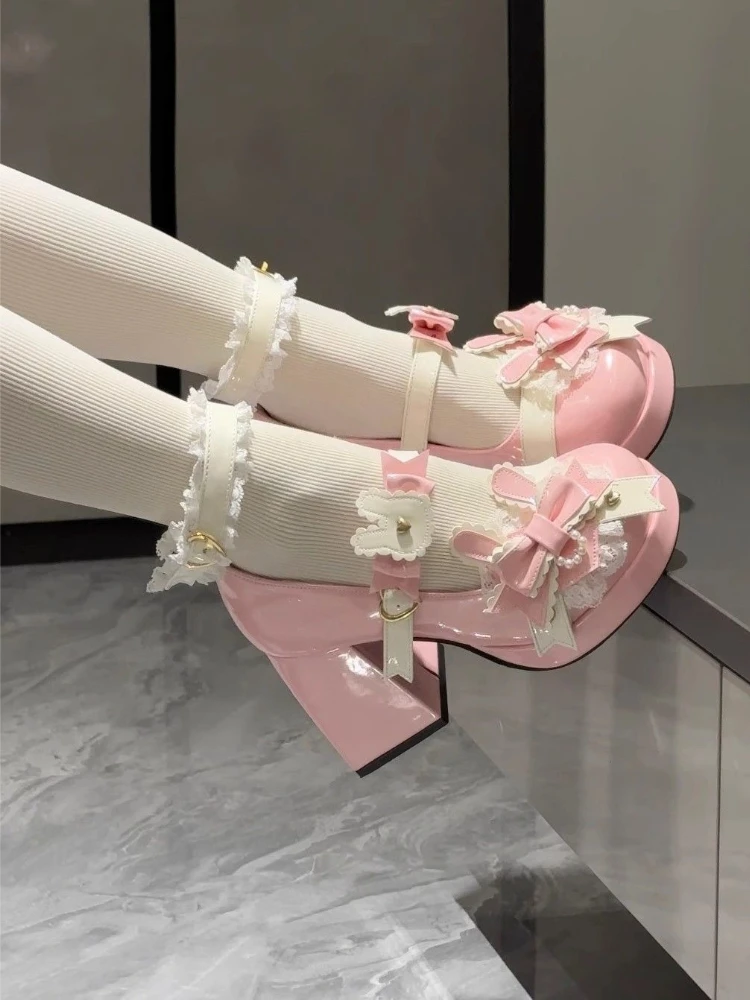 Cute Rabbit Ears Stiletto Heel Mary Jane Platform Lolita Style Round Toe Bow Shoes For Women Party Gift
Cute Rabbit Ears Stiletto Heel Mary Jane Platform Lolita Style Round Toe Bow Shoes For Women Party Gift